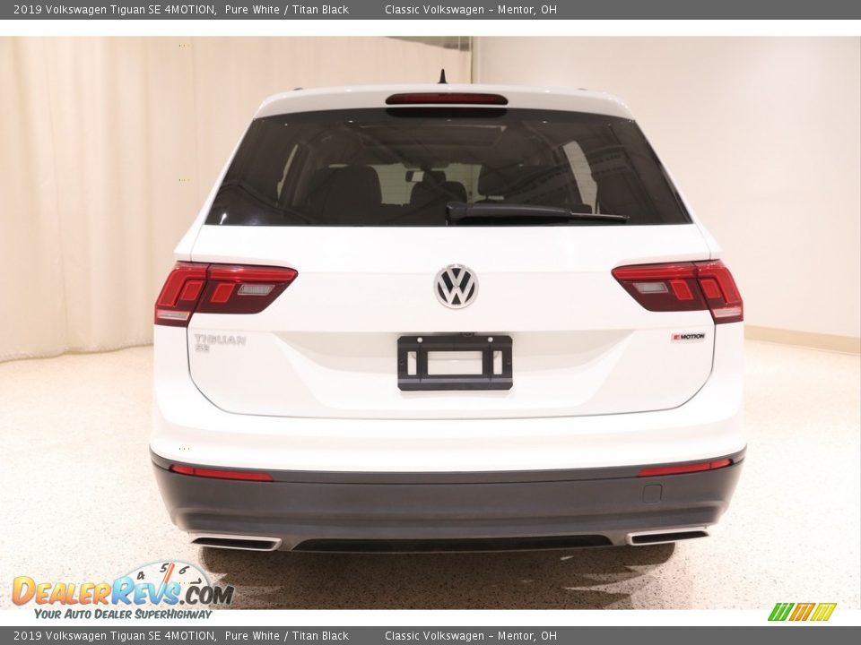 2019 Volkswagen Tiguan SE 4MOTION Pure White / Titan Black Photo #16