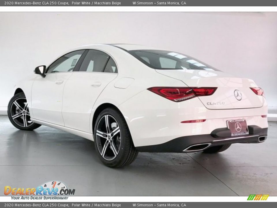 2020 Mercedes-Benz CLA 250 Coupe Polar White / Macchiato Beige Photo #2