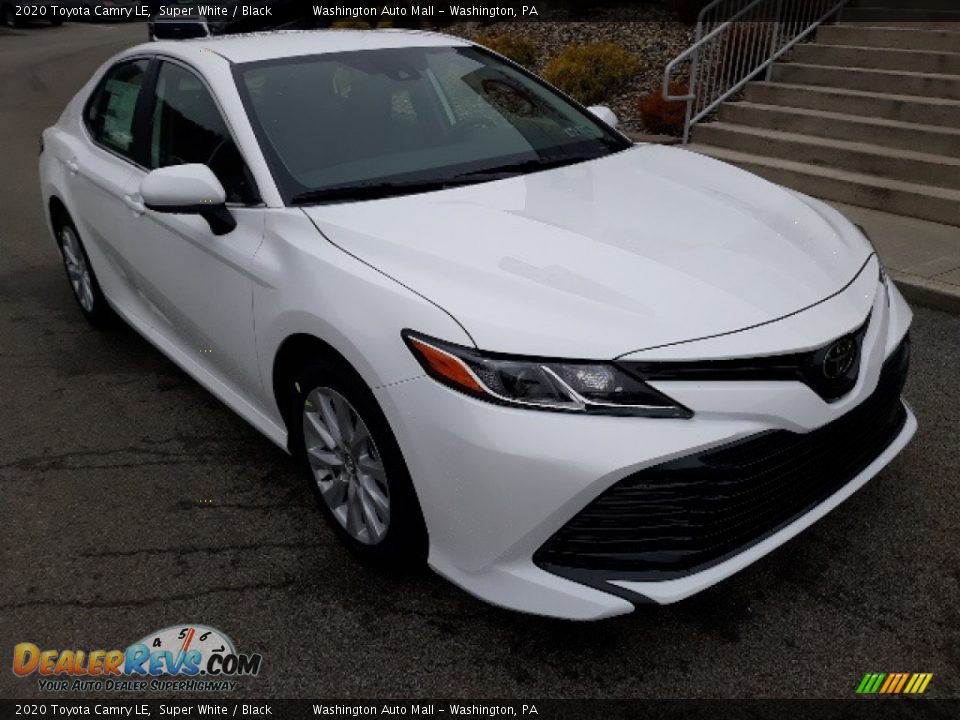 2020 Toyota Camry LE Super White / Black Photo #1