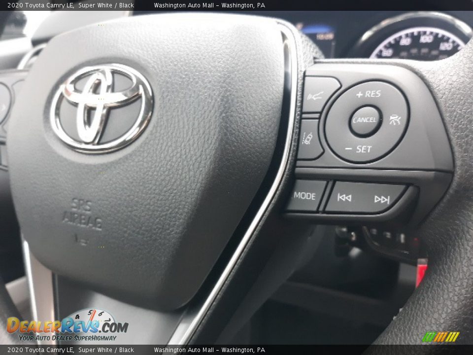 2020 Toyota Camry LE Super White / Black Photo #6