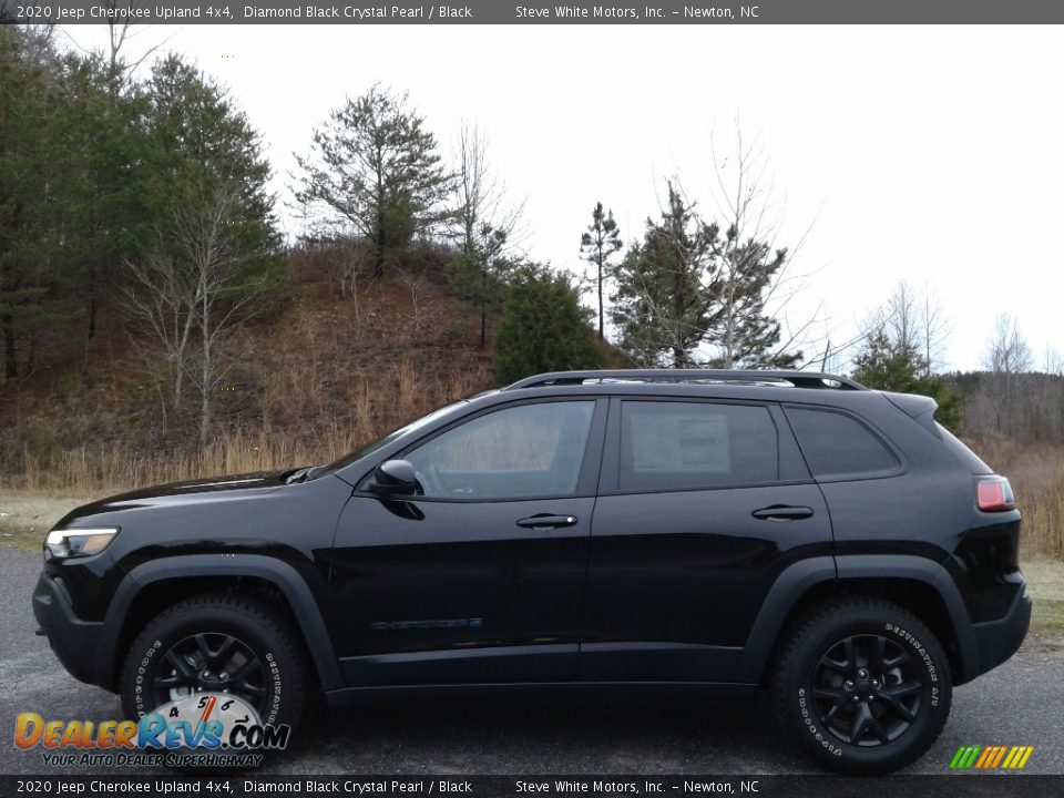 2020 Jeep Cherokee Upland 4x4 Diamond Black Crystal Pearl / Black Photo #1