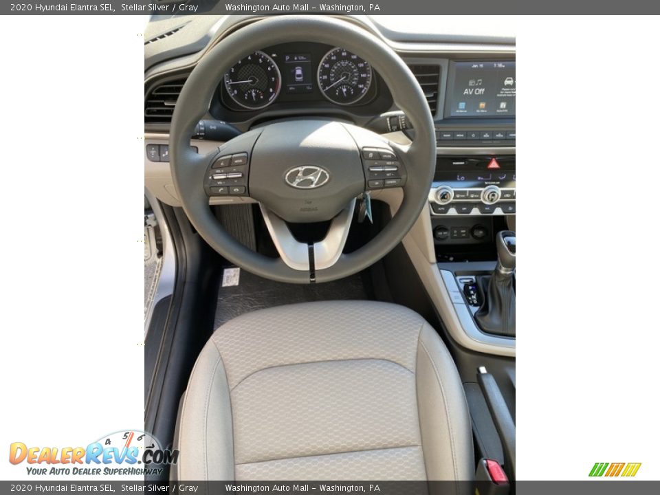 2020 Hyundai Elantra SEL Stellar Silver / Gray Photo #14