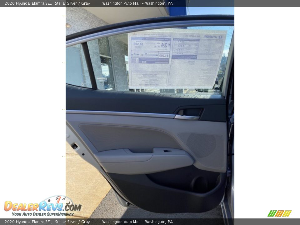 2020 Hyundai Elantra SEL Stellar Silver / Gray Photo #17