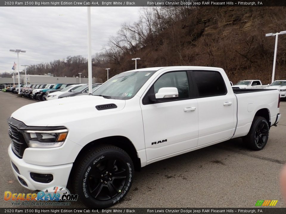 2020 Ram 1500 Big Horn Night Edition Crew Cab 4x4 Bright White / Black Photo #1