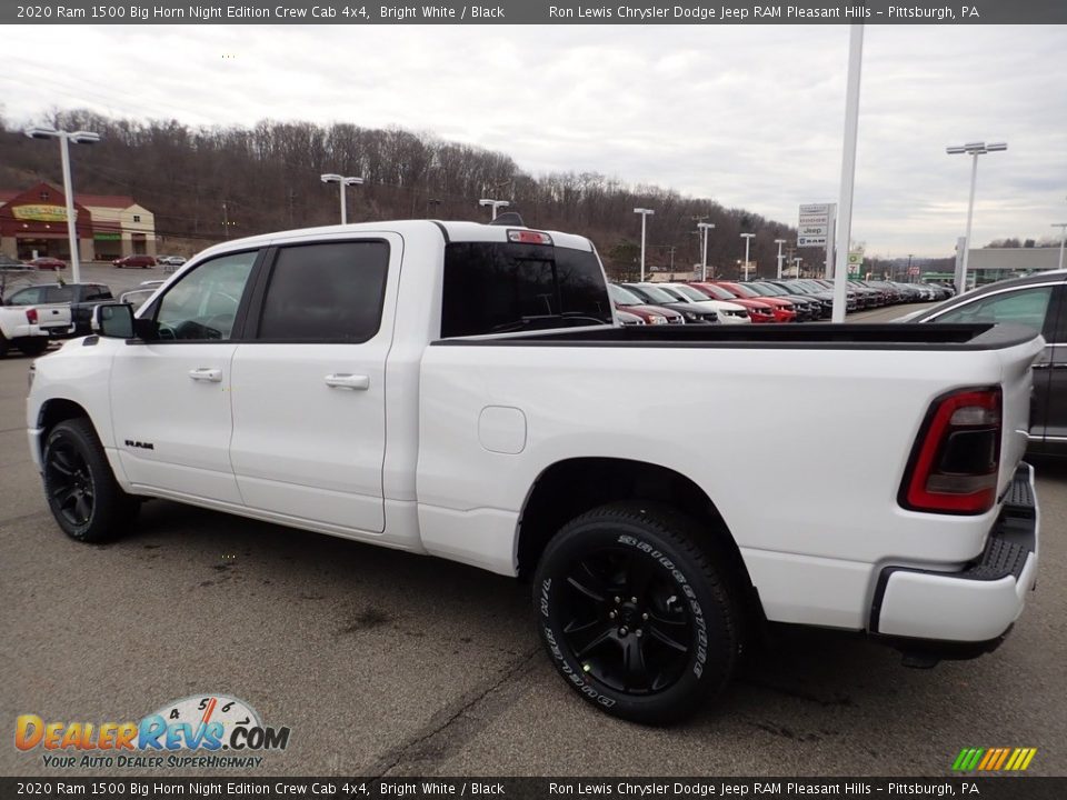 2020 Ram 1500 Big Horn Night Edition Crew Cab 4x4 Bright White / Black Photo #2
