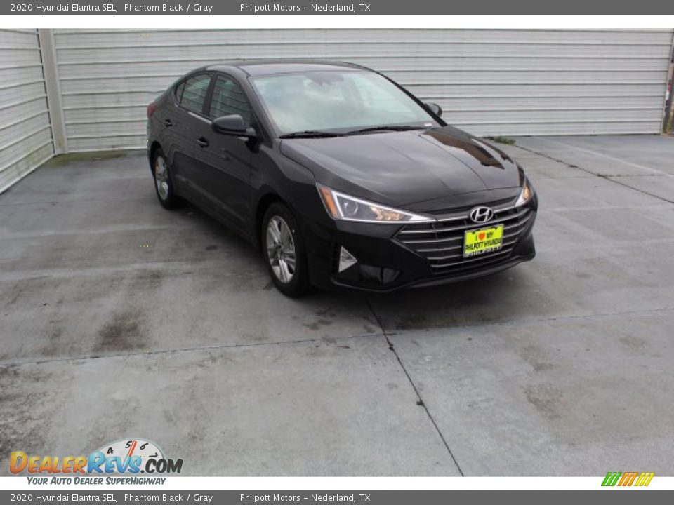 2020 Hyundai Elantra SEL Phantom Black / Gray Photo #2