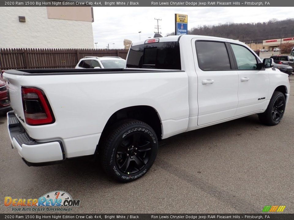 2020 Ram 1500 Big Horn Night Edition Crew Cab 4x4 Bright White / Black Photo #4