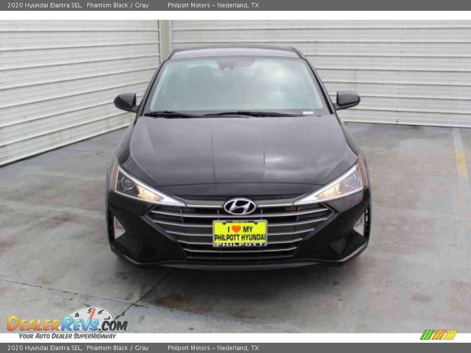 2020 Hyundai Elantra SEL Phantom Black / Gray Photo #3