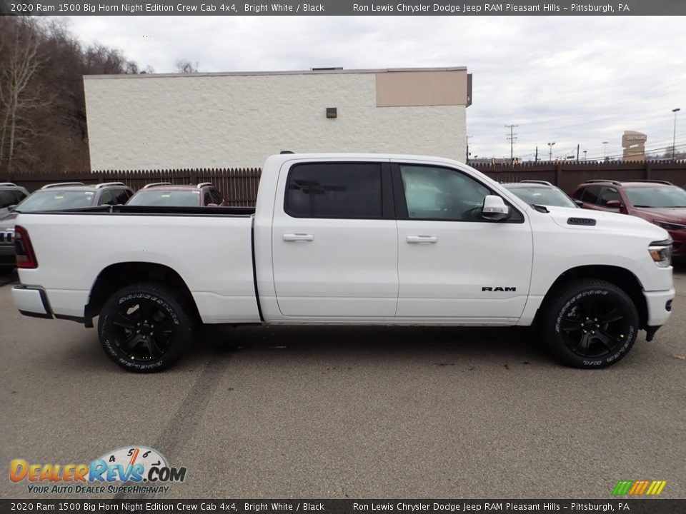 2020 Ram 1500 Big Horn Night Edition Crew Cab 4x4 Bright White / Black Photo #5