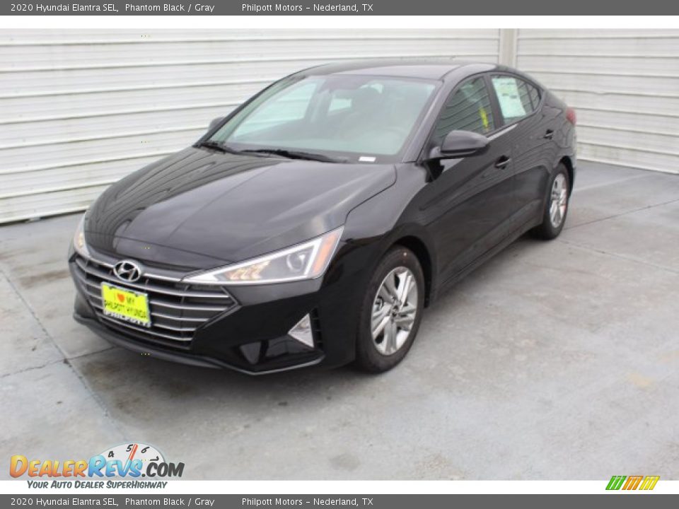 2020 Hyundai Elantra SEL Phantom Black / Gray Photo #4
