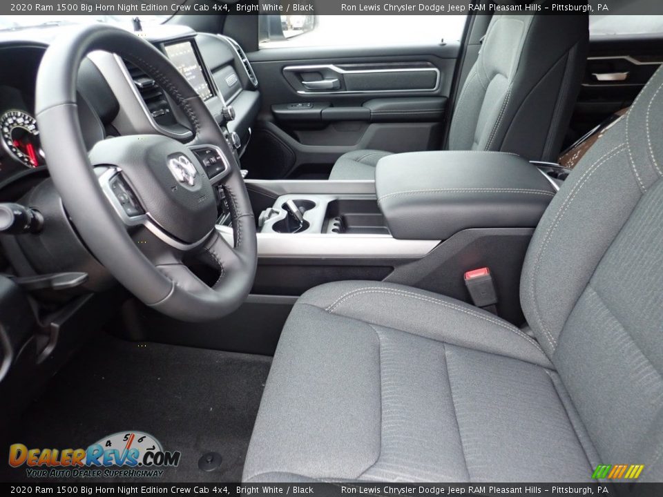 2020 Ram 1500 Big Horn Night Edition Crew Cab 4x4 Bright White / Black Photo #6