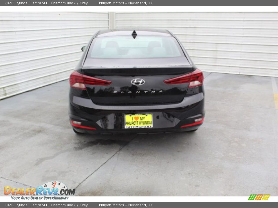 2020 Hyundai Elantra SEL Phantom Black / Gray Photo #7