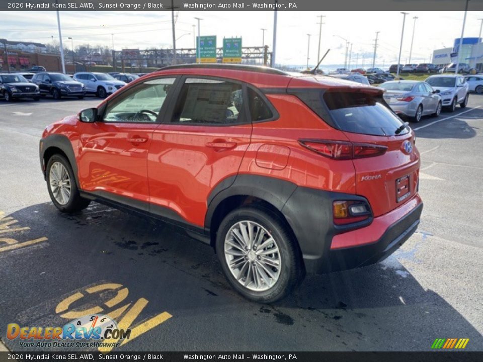2020 Hyundai Kona SEL AWD Sunset Orange / Black Photo #6