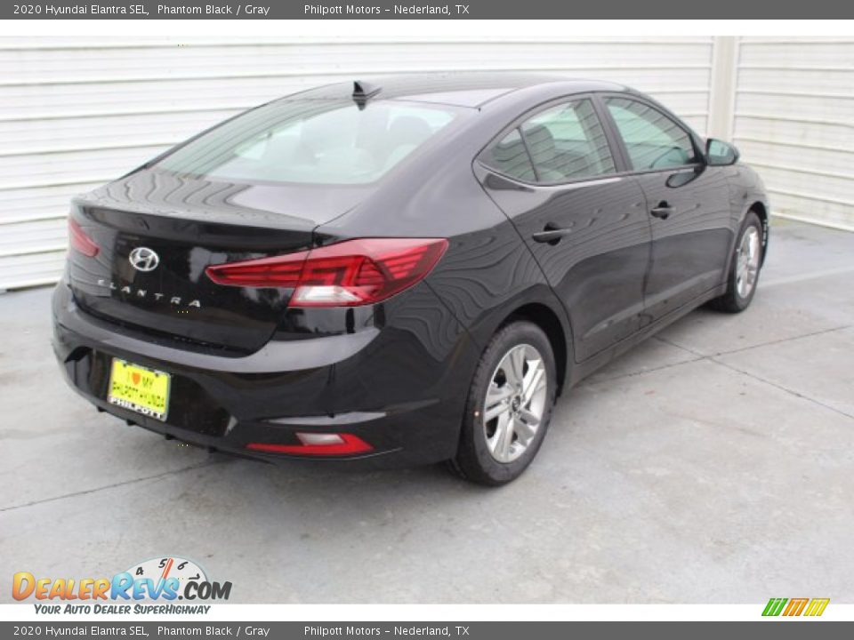 2020 Hyundai Elantra SEL Phantom Black / Gray Photo #8