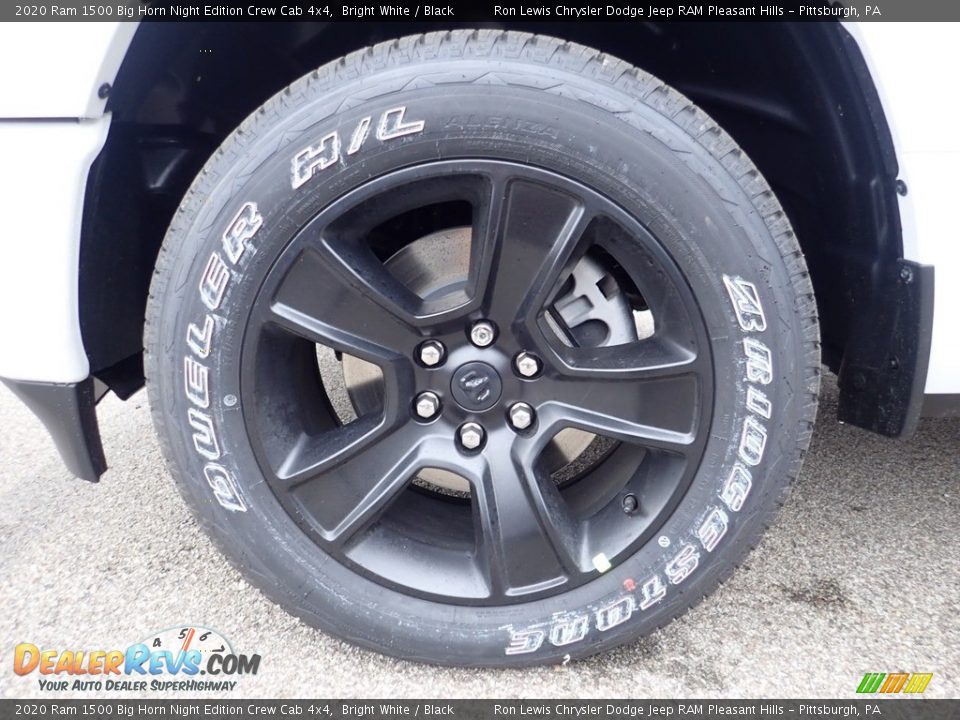 2020 Ram 1500 Big Horn Night Edition Crew Cab 4x4 Bright White / Black Photo #8