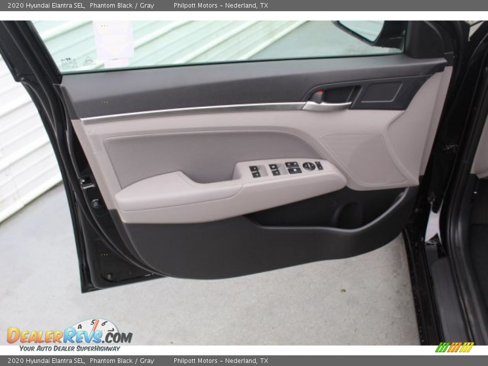 2020 Hyundai Elantra SEL Phantom Black / Gray Photo #9