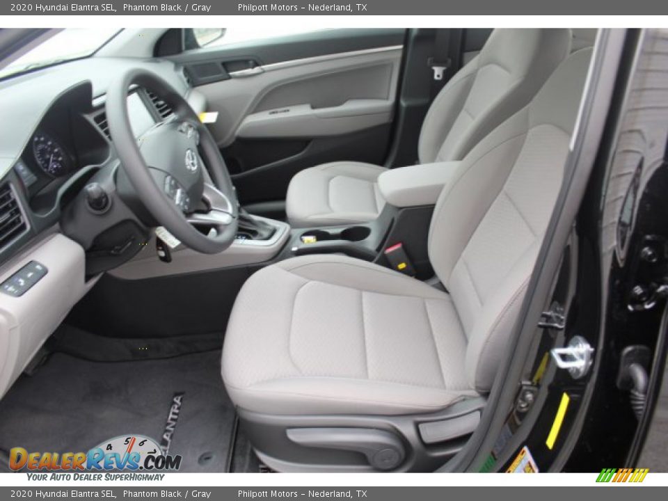 2020 Hyundai Elantra SEL Phantom Black / Gray Photo #10