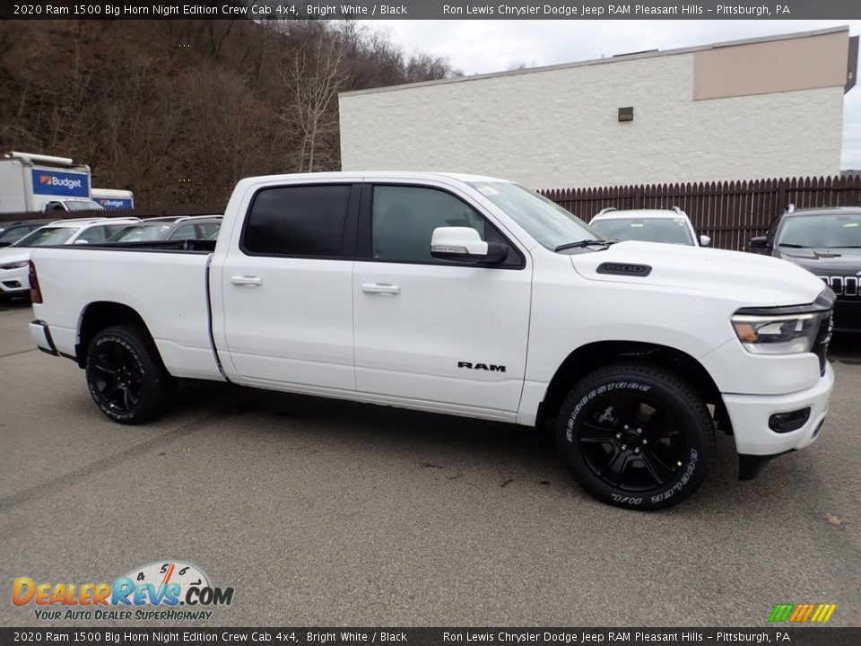 2020 Ram 1500 Big Horn Night Edition Crew Cab 4x4 Bright White / Black Photo #10