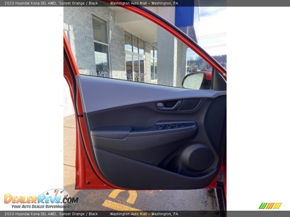 2020 Hyundai Kona SEL AWD Sunset Orange / Black Photo #11