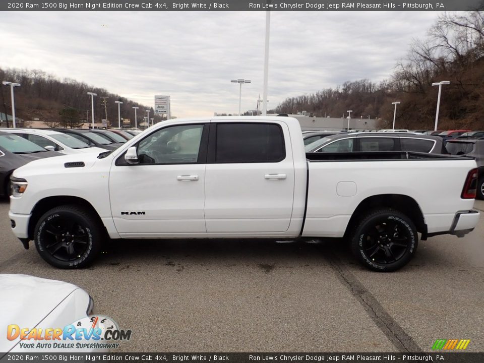 2020 Ram 1500 Big Horn Night Edition Crew Cab 4x4 Bright White / Black Photo #12