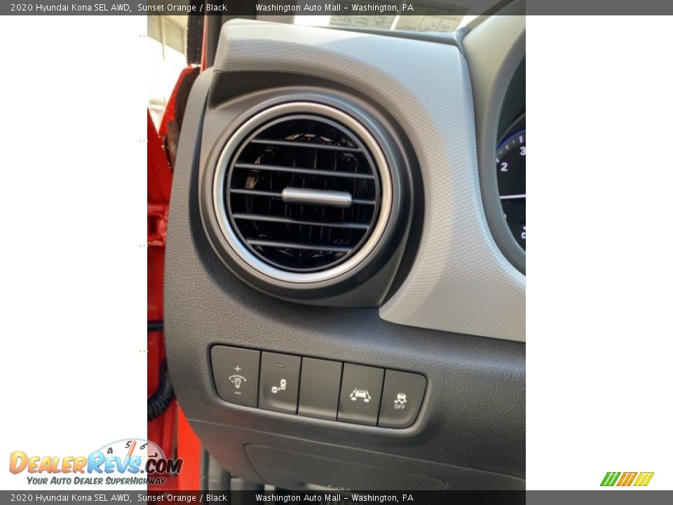 2020 Hyundai Kona SEL AWD Sunset Orange / Black Photo #13