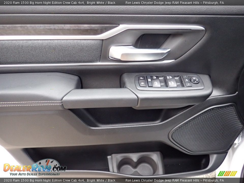 2020 Ram 1500 Big Horn Night Edition Crew Cab 4x4 Bright White / Black Photo #14