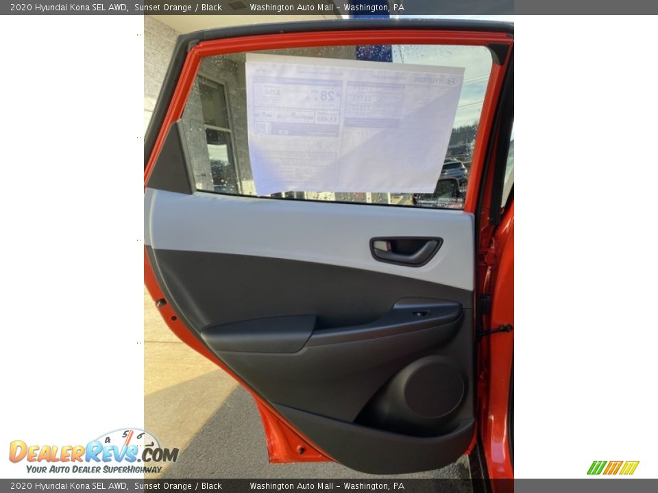 2020 Hyundai Kona SEL AWD Sunset Orange / Black Photo #17