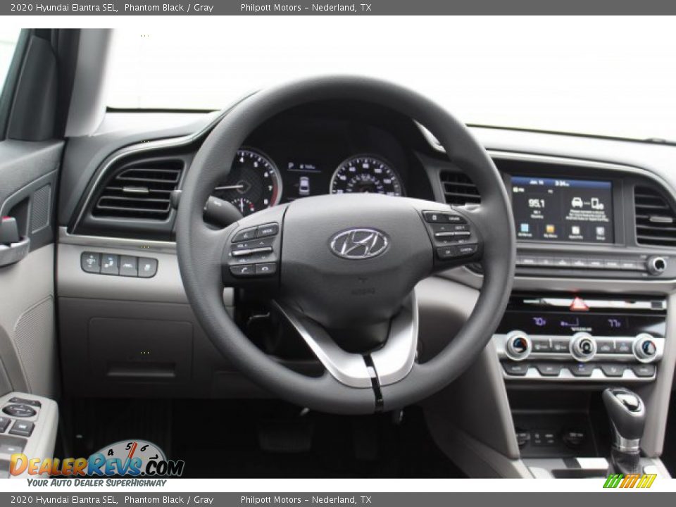 2020 Hyundai Elantra SEL Phantom Black / Gray Photo #22