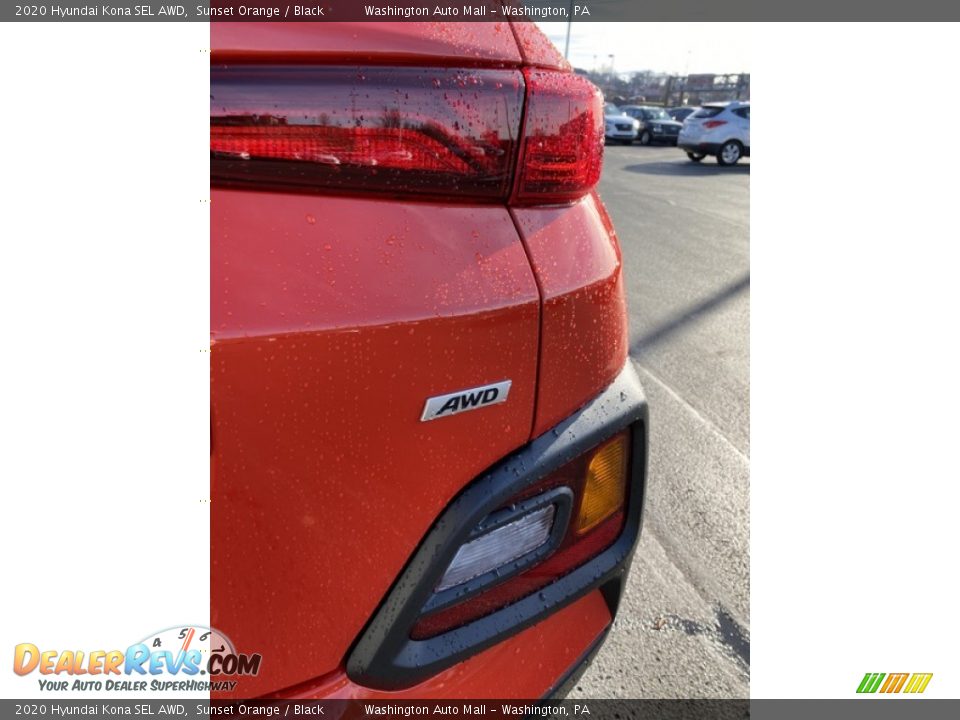 2020 Hyundai Kona SEL AWD Sunset Orange / Black Photo #23