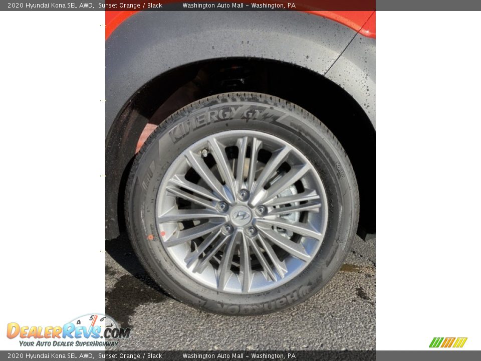 2020 Hyundai Kona SEL AWD Sunset Orange / Black Photo #28