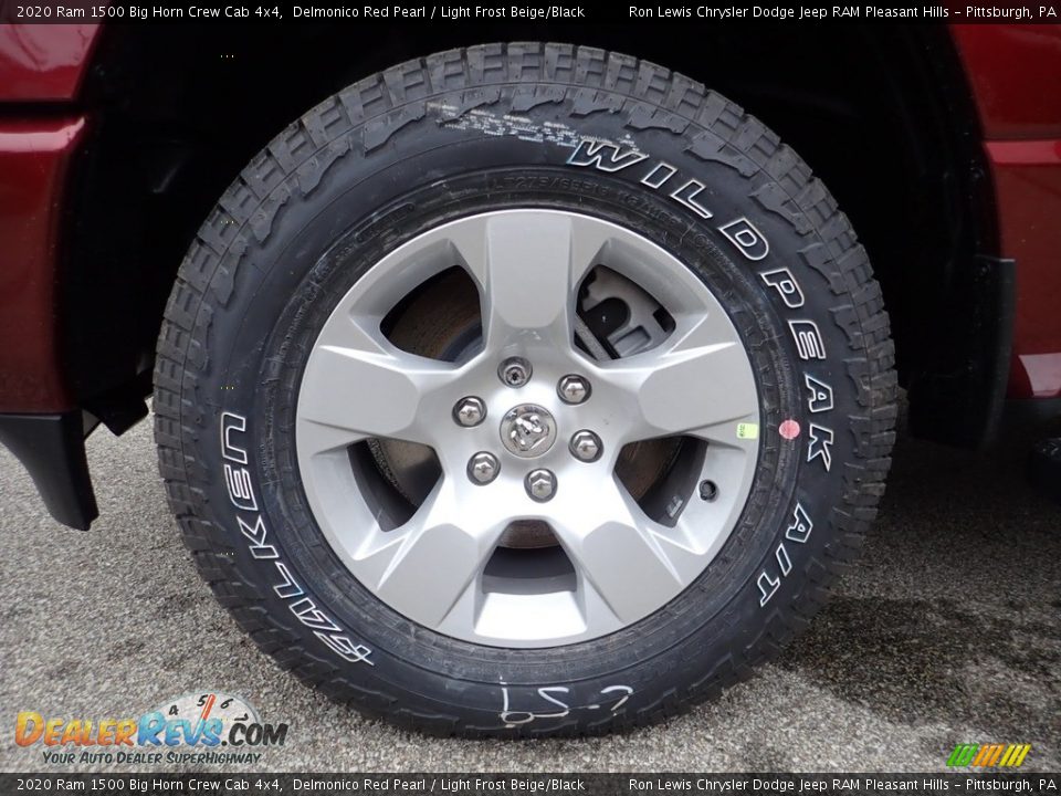 2020 Ram 1500 Big Horn Crew Cab 4x4 Delmonico Red Pearl / Light Frost Beige/Black Photo #7