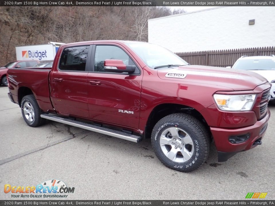 2020 Ram 1500 Big Horn Crew Cab 4x4 Delmonico Red Pearl / Light Frost Beige/Black Photo #9