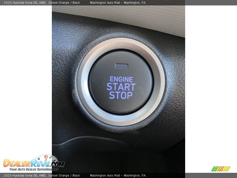 2020 Hyundai Kona SEL AWD Sunset Orange / Black Photo #35
