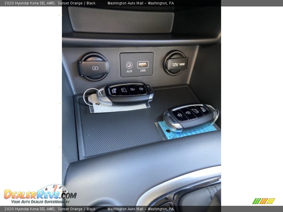 2020 Hyundai Kona SEL AWD Sunset Orange / Black Photo #36