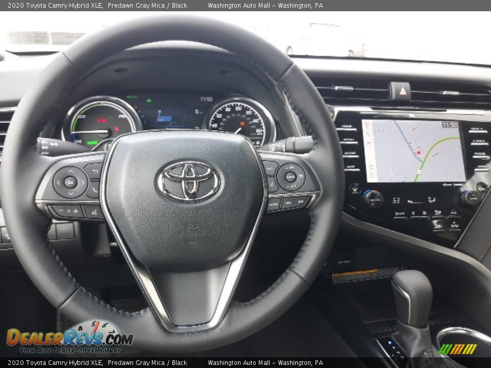 2020 Toyota Camry Hybrid XLE Predawn Gray Mica / Black Photo #3