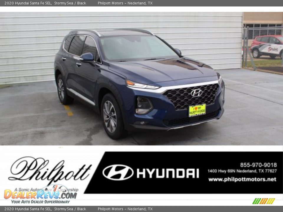 2020 Hyundai Santa Fe SEL Stormy Sea / Black Photo #1