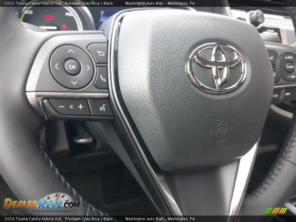 2020 Toyota Camry Hybrid XLE Predawn Gray Mica / Black Photo #5