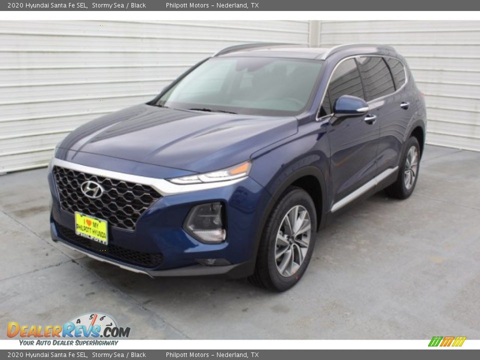 2020 Hyundai Santa Fe SEL Stormy Sea / Black Photo #4