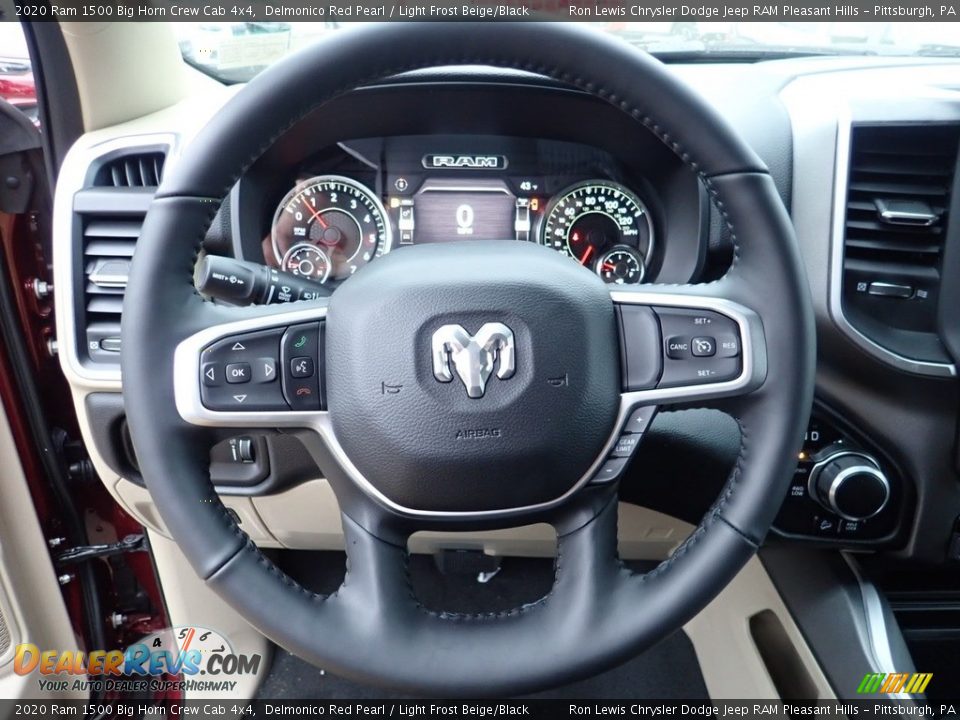 2020 Ram 1500 Big Horn Crew Cab 4x4 Delmonico Red Pearl / Light Frost Beige/Black Photo #20