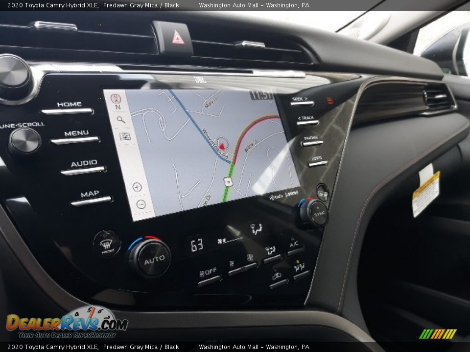 2020 Toyota Camry Hybrid XLE Predawn Gray Mica / Black Photo #11