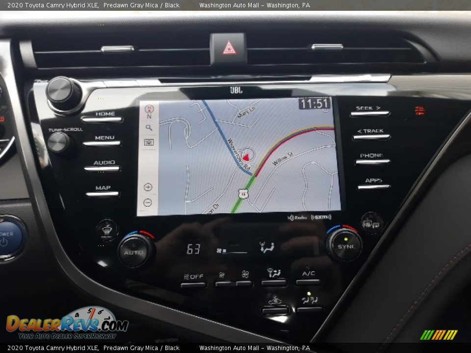 2020 Toyota Camry Hybrid XLE Predawn Gray Mica / Black Photo #12