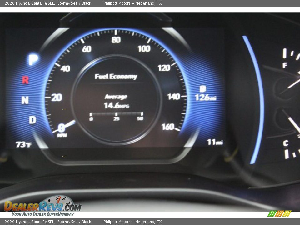 2020 Hyundai Santa Fe SEL Stormy Sea / Black Photo #14