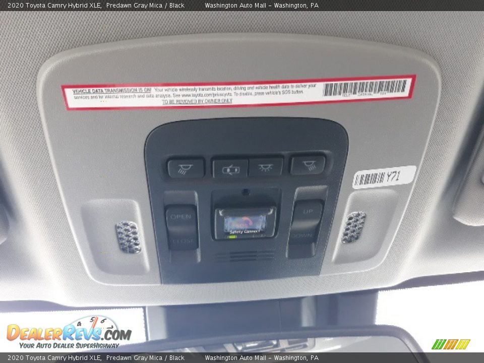 2020 Toyota Camry Hybrid XLE Predawn Gray Mica / Black Photo #22