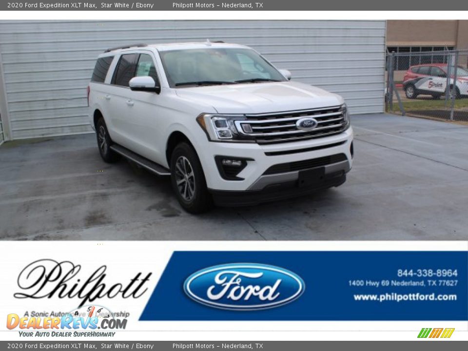 2020 Ford Expedition XLT Max Star White / Ebony Photo #1