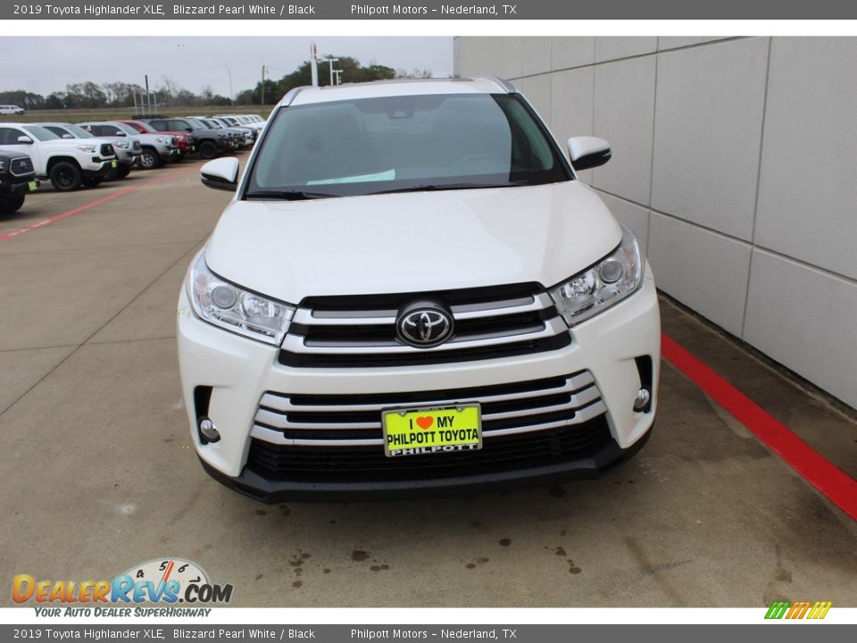 2019 Toyota Highlander XLE Blizzard Pearl White / Black Photo #3