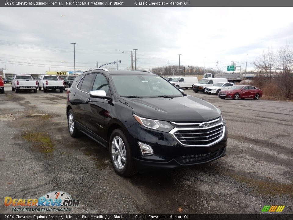 2020 Chevrolet Equinox Premier Midnight Blue Metallic / Jet Black Photo #3