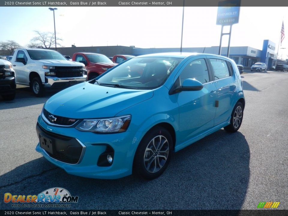 2020 Chevrolet Sonic LT Hatchback Oasis Blue / Jet Black Photo #1