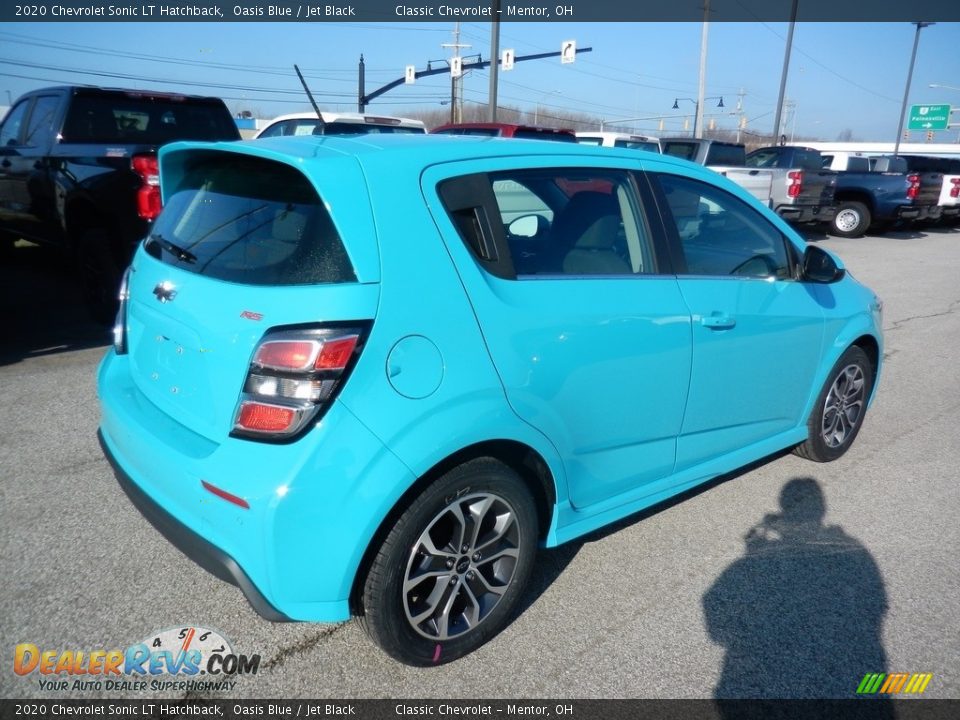 2020 Chevrolet Sonic LT Hatchback Oasis Blue / Jet Black Photo #4