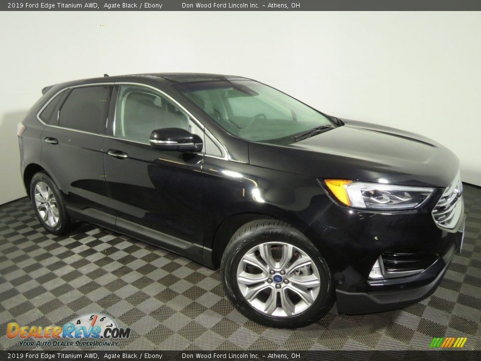 2019 Ford Edge Titanium AWD Agate Black / Ebony Photo #2
