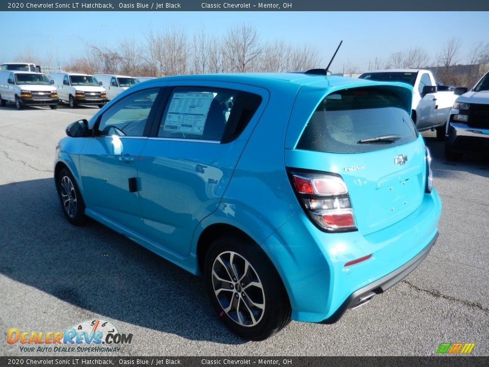 2020 Chevrolet Sonic LT Hatchback Oasis Blue / Jet Black Photo #5
